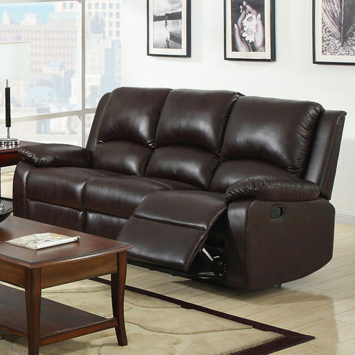 Oxford Rustic Dark Brown Motion Sofa - Premium Sofa from FOA East - Just $984.75! Shop now at Furniture Wholesale Plus  We are the best furniture store in Nashville, Hendersonville, Goodlettsville, Madison, Antioch, Mount Juliet, Lebanon, Gallatin, Springfield, Murfreesboro, Franklin, Brentwood