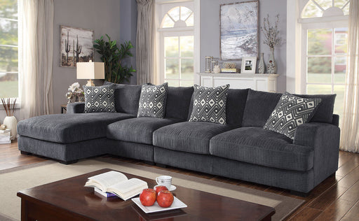 Kaylee Gray Large L-Shaped Sectional - Premium Sectional from FOA East - Just $2154.75! Shop now at Furniture Wholesale Plus  We are the best furniture store in Nashville, Hendersonville, Goodlettsville, Madison, Antioch, Mount Juliet, Lebanon, Gallatin, Springfield, Murfreesboro, Franklin, Brentwood