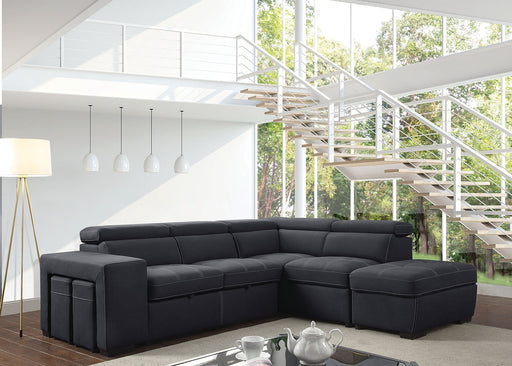 Athene Graphite Sectional - Premium Sectional from FOA East - Just $2343.90! Shop now at Furniture Wholesale Plus  We are the best furniture store in Nashville, Hendersonville, Goodlettsville, Madison, Antioch, Mount Juliet, Lebanon, Gallatin, Springfield, Murfreesboro, Franklin, Brentwood