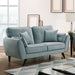 Phillipa Light Teal Love Seat - Premium Loveseat from FOA East - Just $585! Shop now at Furniture Wholesale Plus  We are the best furniture store in Nashville, Hendersonville, Goodlettsville, Madison, Antioch, Mount Juliet, Lebanon, Gallatin, Springfield, Murfreesboro, Franklin, Brentwood