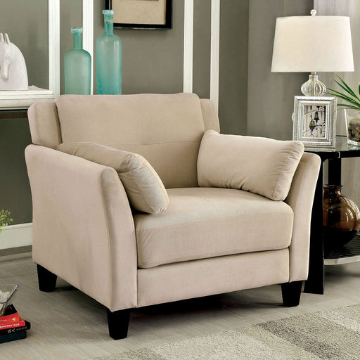 YSABEL Beige Chair, Beige (K/D) - Premium Chair from FOA East - Just $325.65! Shop now at Furniture Wholesale Plus  We are the best furniture store in Nashville, Hendersonville, Goodlettsville, Madison, Antioch, Mount Juliet, Lebanon, Gallatin, Springfield, Murfreesboro, Franklin, Brentwood