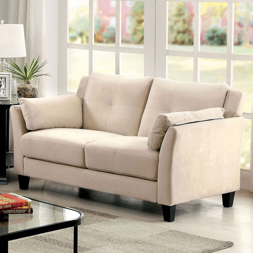 YSABEL Beige Love Seat, Beige (K/D) - Premium Loveseat from FOA East - Just $421.20! Shop now at Furniture Wholesale Plus  We are the best furniture store in Nashville, Hendersonville, Goodlettsville, Madison, Antioch, Mount Juliet, Lebanon, Gallatin, Springfield, Murfreesboro, Franklin, Brentwood