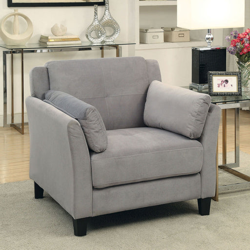 YSABEL Warm Gray Chair, Warm Gray (K/D) - Premium Chair from FOA East - Just $325.65! Shop now at Furniture Wholesale Plus  We are the best furniture store in Nashville, Hendersonville, Goodlettsville, Madison, Antioch, Mount Juliet, Lebanon, Gallatin, Springfield, Murfreesboro, Franklin, Brentwood