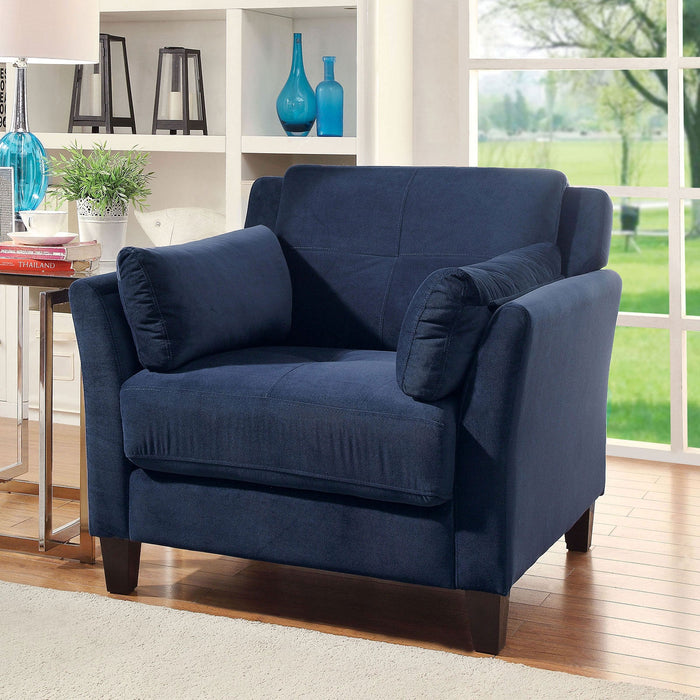 YSABEL Navy Chair, Navy (K/D) - Premium Chair from FOA East - Just $325.65! Shop now at Furniture Wholesale Plus  We are the best furniture store in Nashville, Hendersonville, Goodlettsville, Madison, Antioch, Mount Juliet, Lebanon, Gallatin, Springfield, Murfreesboro, Franklin, Brentwood