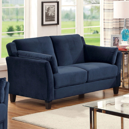 YSABEL Navy Love Seat, Navy (K/D) - Premium Loveseat from FOA East - Just $421.20! Shop now at Furniture Wholesale Plus  We are the best furniture store in Nashville, Hendersonville, Goodlettsville, Madison, Antioch, Mount Juliet, Lebanon, Gallatin, Springfield, Murfreesboro, Franklin, Brentwood