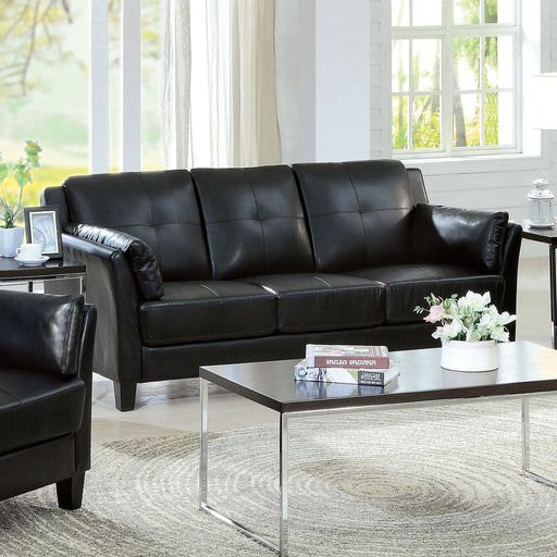 Pierre Black Sofa, Black (K/D) - Premium Sofa from FOA East - Just $540.15! Shop now at Furniture Wholesale Plus  We are the best furniture store in Nashville, Hendersonville, Goodlettsville, Madison, Antioch, Mount Juliet, Lebanon, Gallatin, Springfield, Murfreesboro, Franklin, Brentwood