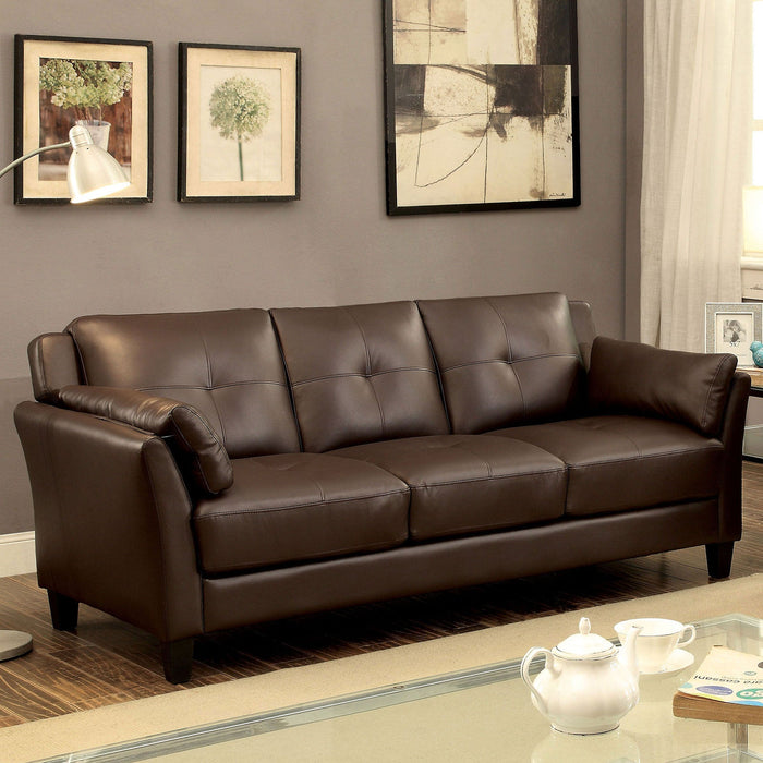 YSABEL Brown Sofa, Brown (K/D) - Premium Sofa from FOA East - Just $540.15! Shop now at Furniture Wholesale Plus  We are the best furniture store in Nashville, Hendersonville, Goodlettsville, Madison, Antioch, Mount Juliet, Lebanon, Gallatin, Springfield, Murfreesboro, Franklin, Brentwood