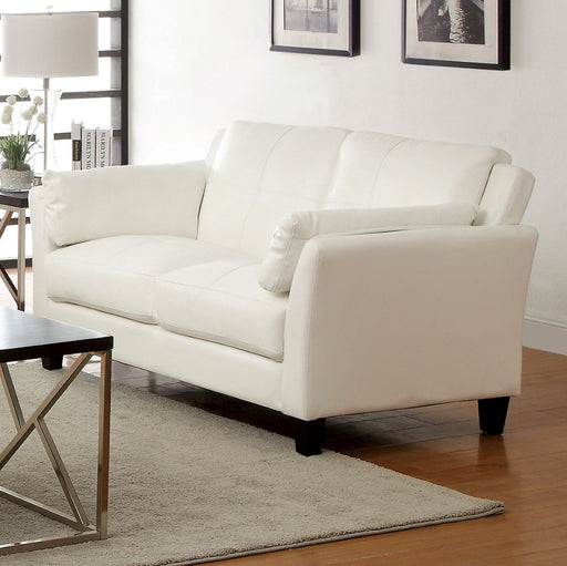 Pierre White Love Seat, White (K/D) - Premium Loveseat from FOA East - Just $395.85! Shop now at Furniture Wholesale Plus  We are the best furniture store in Nashville, Hendersonville, Goodlettsville, Madison, Antioch, Mount Juliet, Lebanon, Gallatin, Springfield, Murfreesboro, Franklin, Brentwood