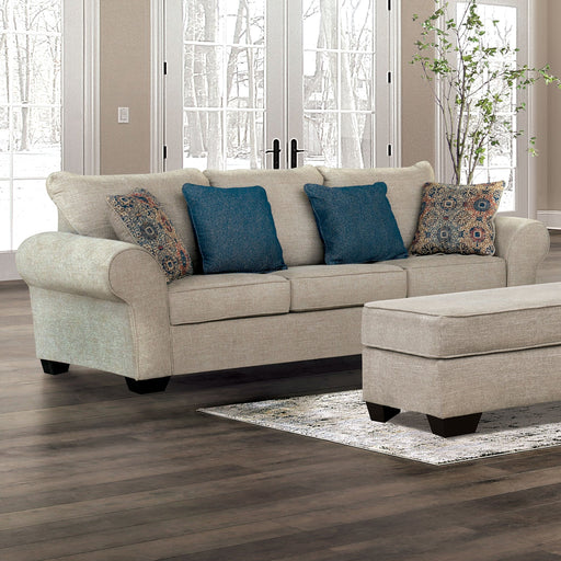 HENLEY Sofa w/ Pillows, Beige - Premium Sofa from FOA East - Just $1478.10! Shop now at Furniture Wholesale Plus  We are the best furniture store in Nashville, Hendersonville, Goodlettsville, Madison, Antioch, Mount Juliet, Lebanon, Gallatin, Springfield, Murfreesboro, Franklin, Brentwood