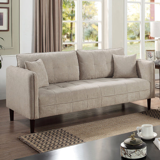 LYNDA Sofa w/ Pillows, Light Gray - Premium Sofa from FOA East - Just $540.15! Shop now at Furniture Wholesale Plus  We are the best furniture store in Nashville, Hendersonville, Goodlettsville, Madison, Antioch, Mount Juliet, Lebanon, Gallatin, Springfield, Murfreesboro, Franklin, Brentwood