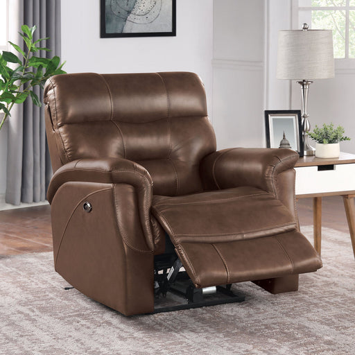 BARMOUTH Power Recliner, Light Brown - Premium Recliner from FOA East - Just $1054.95! Shop now at Furniture Wholesale Plus  We are the best furniture store in Nashville, Hendersonville, Goodlettsville, Madison, Antioch, Mount Juliet, Lebanon, Gallatin, Springfield, Murfreesboro, Franklin, Brentwood
