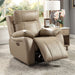 GASPE Power Recliner, Light Brown - Premium Recliner from FOA East - Just $1246.05! Shop now at Furniture Wholesale Plus  We are the best furniture store in Nashville, Hendersonville, Goodlettsville, Madison, Antioch, Mount Juliet, Lebanon, Gallatin, Springfield, Murfreesboro, Franklin, Brentwood