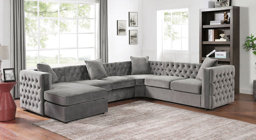 BALDASSANO Sectional, Dark Gray - Premium Sectional from FOA East - Just $2207.40! Shop now at Furniture Wholesale Plus  We are the best furniture store in Nashville, Hendersonville, Goodlettsville, Madison, Antioch, Mount Juliet, Lebanon, Gallatin, Springfield, Murfreesboro, Franklin, Brentwood