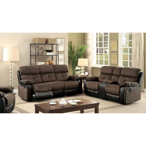 Hadley I Brown/Black Sofa + Love Seat - Premium Living Room Set from FOA East - Just $2107.95! Shop now at Furniture Wholesale Plus  We are the best furniture store in Nashville, Hendersonville, Goodlettsville, Madison, Antioch, Mount Juliet, Lebanon, Gallatin, Springfield, Murfreesboro, Franklin, Brentwood
