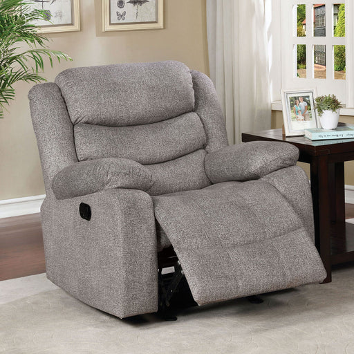 Castleford Light Gray Recliner - Premium Recliner from FOA East - Just $466.05! Shop now at Furniture Wholesale Plus  We are the best furniture store in Nashville, Hendersonville, Goodlettsville, Madison, Antioch, Mount Juliet, Lebanon, Gallatin, Springfield, Murfreesboro, Franklin, Brentwood