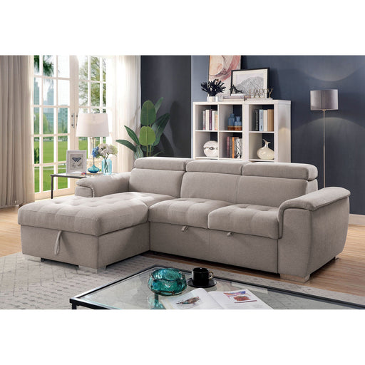 STINA Sectional, Light Gray - Premium Sectional from FOA East - Just $1641.90! Shop now at Furniture Wholesale Plus  We are the best furniture store in Nashville, Hendersonville, Goodlettsville, Madison, Antioch, Mount Juliet, Lebanon, Gallatin, Springfield, Murfreesboro, Franklin, Brentwood