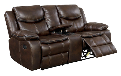 Pollux Brown Love Seat - Premium Loveseat from FOA East - Just $914.55! Shop now at Furniture Wholesale Plus  We are the best furniture store in Nashville, Hendersonville, Goodlettsville, Madison, Antioch, Mount Juliet, Lebanon, Gallatin, Springfield, Murfreesboro, Franklin, Brentwood
