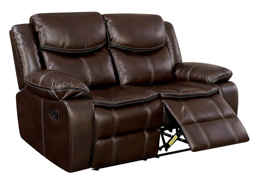 Pollux Brown Console Love Seat - Premium Loveseat from FOA East - Just $1099.80! Shop now at Furniture Wholesale Plus  We are the best furniture store in Nashville, Hendersonville, Goodlettsville, Madison, Antioch, Mount Juliet, Lebanon, Gallatin, Springfield, Murfreesboro, Franklin, Brentwood