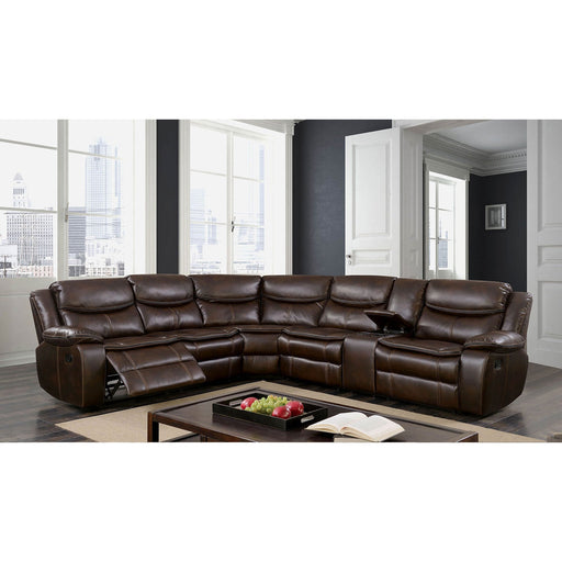 Pollux Brown Sectional - Premium Sectional from FOA East - Just $2581.80! Shop now at Furniture Wholesale Plus  We are the best furniture store in Nashville, Hendersonville, Goodlettsville, Madison, Antioch, Mount Juliet, Lebanon, Gallatin, Springfield, Murfreesboro, Franklin, Brentwood