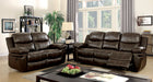 Listowel Brown Sofa + Love Seat - Premium Living Room Set from FOA East - Just $1850.55! Shop now at Furniture Wholesale Plus  We are the best furniture store in Nashville, Hendersonville, Goodlettsville, Madison, Antioch, Mount Juliet, Lebanon, Gallatin, Springfield, Murfreesboro, Franklin, Brentwood