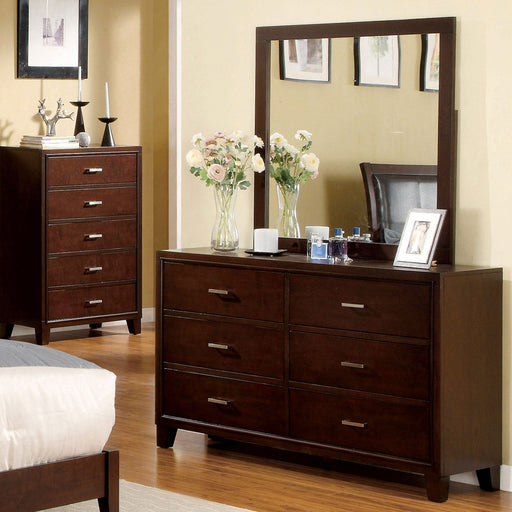 Gerico II Brown Cherry Dresser - Premium Dresser from FOA East - Just $491.40! Shop now at Furniture Wholesale Plus  We are the best furniture store in Nashville, Hendersonville, Goodlettsville, Madison, Antioch, Mount Juliet, Lebanon, Gallatin, Springfield, Murfreesboro, Franklin, Brentwood