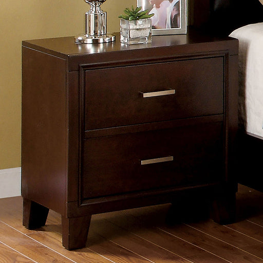 Gerico II Brown Cherry Night Stand - Premium Nightstand from FOA East - Just $163.80! Shop now at Furniture Wholesale Plus  We are the best furniture store in Nashville, Hendersonville, Goodlettsville, Madison, Antioch, Mount Juliet, Lebanon, Gallatin, Springfield, Murfreesboro, Franklin, Brentwood