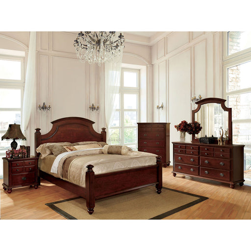 Gabrielle II Cherry Cal.King Bed - Premium Bed from FOA East - Just $655.20! Shop now at Furniture Wholesale Plus  We are the best furniture store in Nashville, Hendersonville, Goodlettsville, Madison, Antioch, Mount Juliet, Lebanon, Gallatin, Springfield, Murfreesboro, Franklin, Brentwood