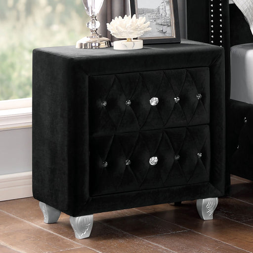 ZOHAR Night Stand, Black - Premium Nightstand from FOA East - Just $234! Shop now at Furniture Wholesale Plus  We are the best furniture store in Nashville, Hendersonville, Goodlettsville, Madison, Antioch, Mount Juliet, Lebanon, Gallatin, Springfield, Murfreesboro, Franklin, Brentwood