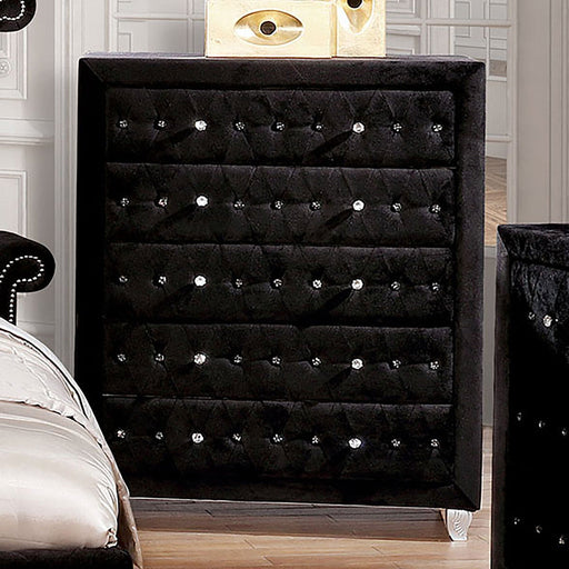Alzire Black Chest - Premium Chest from FOA East - Just $540.15! Shop now at Furniture Wholesale Plus  We are the best furniture store in Nashville, Hendersonville, Goodlettsville, Madison, Antioch, Mount Juliet, Lebanon, Gallatin, Springfield, Murfreesboro, Franklin, Brentwood