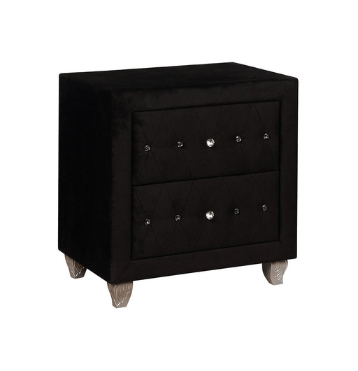 Alzire Black Night Stand - Premium Nightstand from FOA East - Just $257.40! Shop now at Furniture Wholesale Plus  We are the best furniture store in Nashville, Hendersonville, Goodlettsville, Madison, Antioch, Mount Juliet, Lebanon, Gallatin, Springfield, Murfreesboro, Franklin, Brentwood