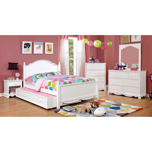 Dani White 4 Pc. Full Bedroom Set - Premium Bedroom Set from FOA East - Just $1355.25! Shop now at Furniture Wholesale Plus  We are the best furniture store in Nashville, Hendersonville, Goodlettsville, Madison, Antioch, Mount Juliet, Lebanon, Gallatin, Springfield, Murfreesboro, Franklin, Brentwood