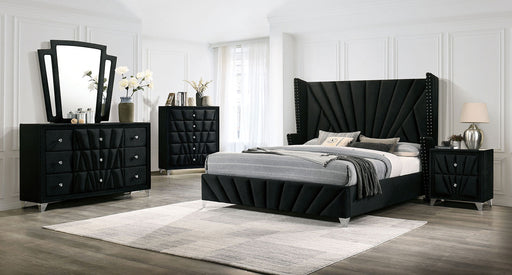 CARISSA Queen Bed + 1NS + Dresser + Mirror - Premium Bedroom Set from FOA East - Just $2320.50! Shop now at Furniture Wholesale Plus  We are the best furniture store in Nashville, Hendersonville, Goodlettsville, Madison, Antioch, Mount Juliet, Lebanon, Gallatin, Springfield, Murfreesboro, Franklin, Brentwood