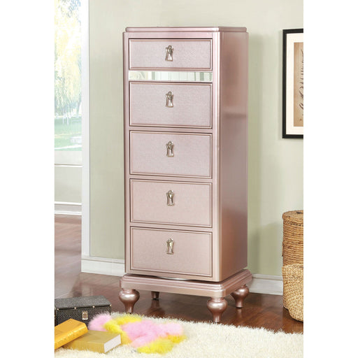 Ariston Rose Gold Swivel Chest - Premium Chest from FOA East - Just $631.80! Shop now at Furniture Wholesale Plus  We are the best furniture store in Nashville, Hendersonville, Goodlettsville, Madison, Antioch, Mount Juliet, Lebanon, Gallatin, Springfield, Murfreesboro, Franklin, Brentwood