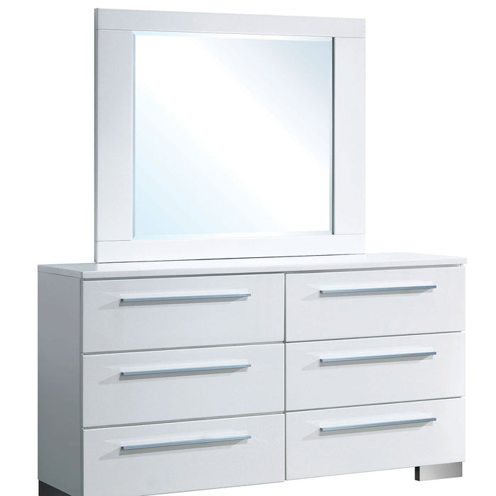 CLEMENTINE Glossy White Dresser - Premium Dresser from FOA East - Just $795.60! Shop now at Furniture Wholesale Plus  We are the best furniture store in Nashville, Hendersonville, Goodlettsville, Madison, Antioch, Mount Juliet, Lebanon, Gallatin, Springfield, Murfreesboro, Franklin, Brentwood
