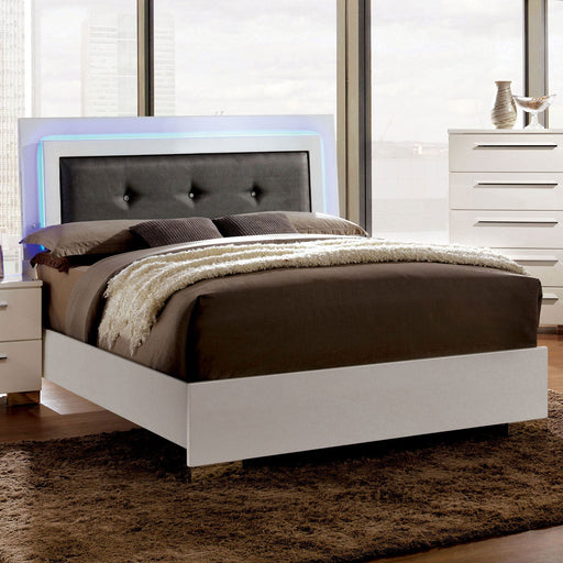 CLEMENTINE Glossy White Queen Bed - Premium Bed from FOA East - Just $631.80! Shop now at Furniture Wholesale Plus  We are the best furniture store in Nashville, Hendersonville, Goodlettsville, Madison, Antioch, Mount Juliet, Lebanon, Gallatin, Springfield, Murfreesboro, Franklin, Brentwood