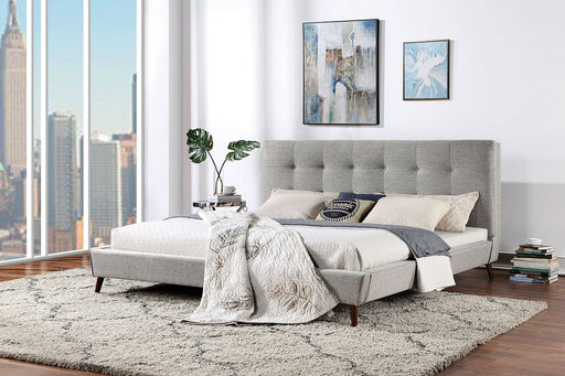LEOMIN Queen Bed, Gray - Premium Bed from FOA East - Just $655.20! Shop now at Furniture Wholesale Plus  We are the best furniture store in Nashville, Hendersonville, Goodlettsville, Madison, Antioch, Mount Juliet, Lebanon, Gallatin, Springfield, Murfreesboro, Franklin, Brentwood