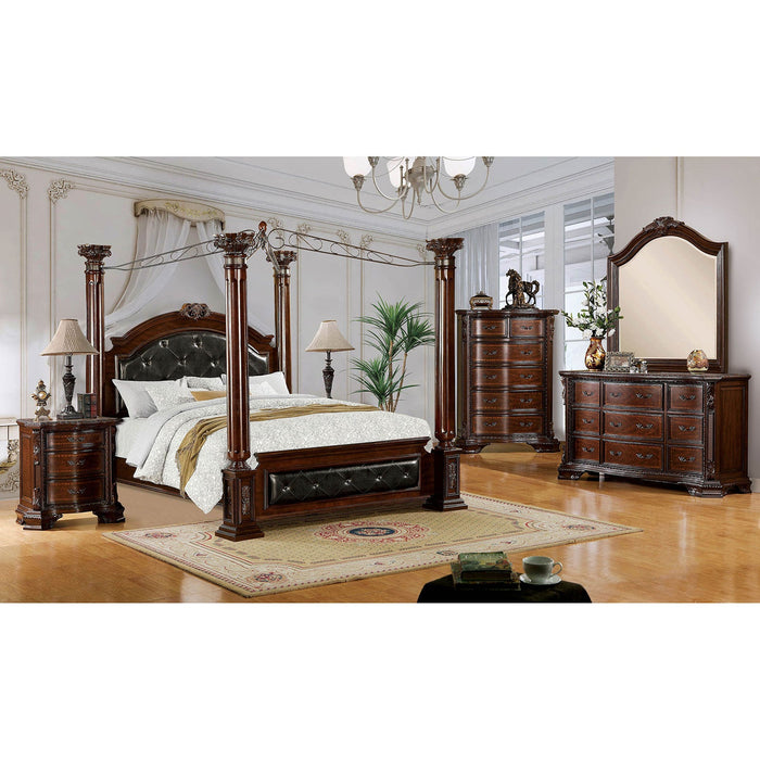 Mandalay Brown Cherry 5 Pc. Queen Bedroom Set w/ Chest - Premium Bedroom Set from FOA East - Just $4976.40! Shop now at Furniture Wholesale Plus  We are the best furniture store in Nashville, Hendersonville, Goodlettsville, Madison, Antioch, Mount Juliet, Lebanon, Gallatin, Springfield, Murfreesboro, Franklin, Brentwood