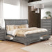 Brandt Gray Cal.King Bed - Premium Bed from FOA East - Just $1386.45! Shop now at Furniture Wholesale Plus  We are the best furniture store in Nashville, Hendersonville, Goodlettsville, Madison, Antioch, Mount Juliet, Lebanon, Gallatin, Springfield, Murfreesboro, Franklin, Brentwood