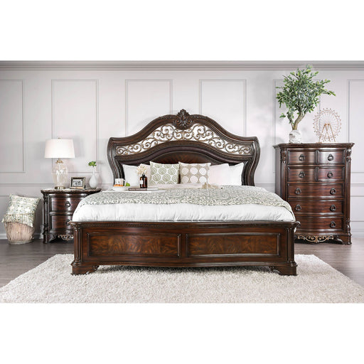 Menodora Brown Cherry 5 Pc. Queen Bedroom Set w/ 2NS - Premium Bedroom Set from FOA East - Just $4504.50! Shop now at Furniture Wholesale Plus  We are the best furniture store in Nashville, Hendersonville, Goodlettsville, Madison, Antioch, Mount Juliet, Lebanon, Gallatin, Springfield, Murfreesboro, Franklin, Brentwood