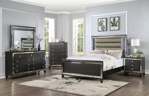 CALANDRIA Queen Bed, Gray - Premium Bed from FOA East - Just $772.20! Shop now at Furniture Wholesale Plus  We are the best furniture store in Nashville, Hendersonville, Goodlettsville, Madison, Antioch, Mount Juliet, Lebanon, Gallatin, Springfield, Murfreesboro, Franklin, Brentwood
