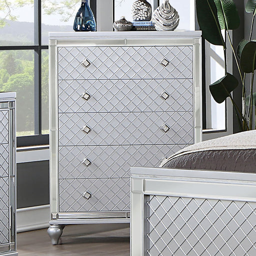CALANDRIA Chest, Silver - Premium Chest from FOA East - Just $610.35! Shop now at Furniture Wholesale Plus  We are the best furniture store in Nashville, Hendersonville, Goodlettsville, Madison, Antioch, Mount Juliet, Lebanon, Gallatin, Springfield, Murfreesboro, Franklin, Brentwood
