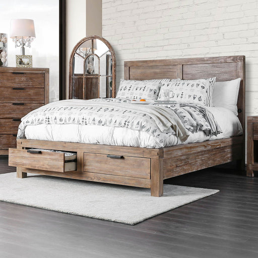 Wynton Weathered Light Oak Queen Bed - Premium Bed from FOA East - Just $1010.10! Shop now at Furniture Wholesale Plus  We are the best furniture store in Nashville, Hendersonville, Goodlettsville, Madison, Antioch, Mount Juliet, Lebanon, Gallatin, Springfield, Murfreesboro, Franklin, Brentwood