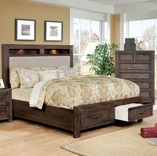 Tywyn Dark Oak Cal.King Bed - Premium Bed from FOA East - Just $1029.60! Shop now at Furniture Wholesale Plus  We are the best furniture store in Nashville, Hendersonville, Goodlettsville, Madison, Antioch, Mount Juliet, Lebanon, Gallatin, Springfield, Murfreesboro, Franklin, Brentwood