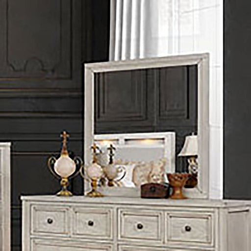 Tywyn Antique White Mirror - Premium Mirror from FOA East - Just $142.35! Shop now at Furniture Wholesale Plus  We are the best furniture store in Nashville, Hendersonville, Goodlettsville, Madison, Antioch, Mount Juliet, Lebanon, Gallatin, Springfield, Murfreesboro, Franklin, Brentwood