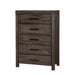 Rexburg Wire-Brushed Rustic Brown Chest - Premium Chest from FOA East - Just $585! Shop now at Furniture Wholesale Plus  We are the best furniture store in Nashville, Hendersonville, Goodlettsville, Madison, Antioch, Mount Juliet, Lebanon, Gallatin, Springfield, Murfreesboro, Franklin, Brentwood
