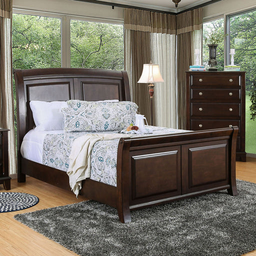 Litchville Brown Cherry Cal.King Bed - Premium Bed from FOA East - Just $865.80! Shop now at Furniture Wholesale Plus  We are the best furniture store in Nashville, Hendersonville, Goodlettsville, Madison, Antioch, Mount Juliet, Lebanon, Gallatin, Springfield, Murfreesboro, Franklin, Brentwood