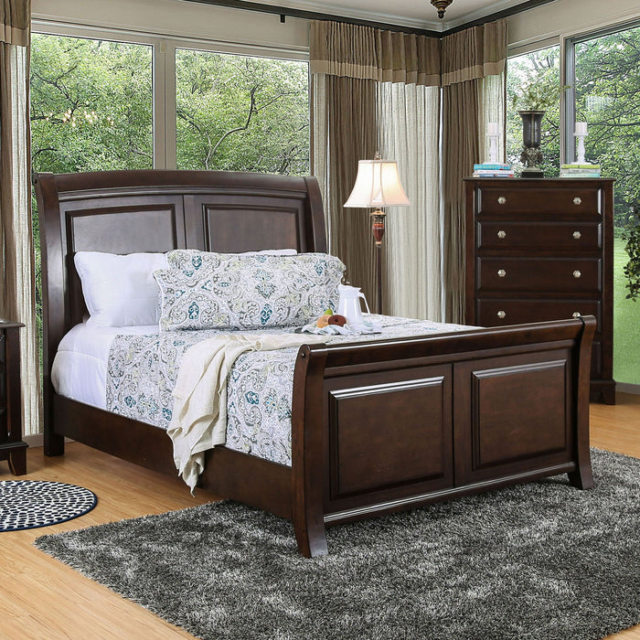 Litchville Brown Cherry E.King Bed - Premium Bed from FOA East - Just $865.80! Shop now at Furniture Wholesale Plus  We are the best furniture store in Nashville, Hendersonville, Goodlettsville, Madison, Antioch, Mount Juliet, Lebanon, Gallatin, Springfield, Murfreesboro, Franklin, Brentwood