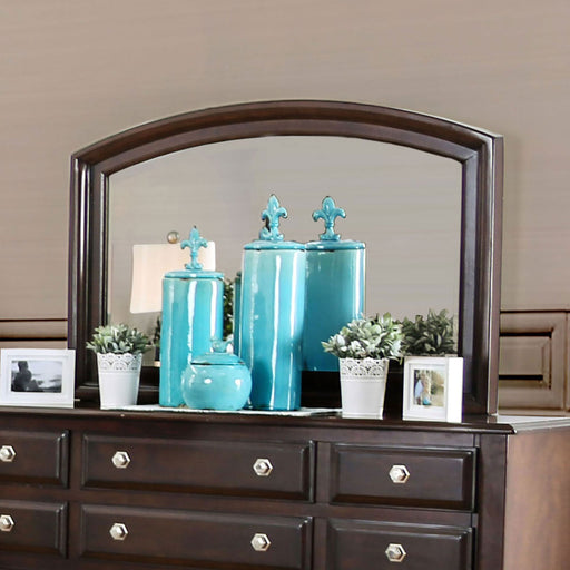 Litchville Brown Cherry Mirror - Premium Mirror from FOA East - Just $191.10! Shop now at Furniture Wholesale Plus  We are the best furniture store in Nashville, Hendersonville, Goodlettsville, Madison, Antioch, Mount Juliet, Lebanon, Gallatin, Springfield, Murfreesboro, Franklin, Brentwood
