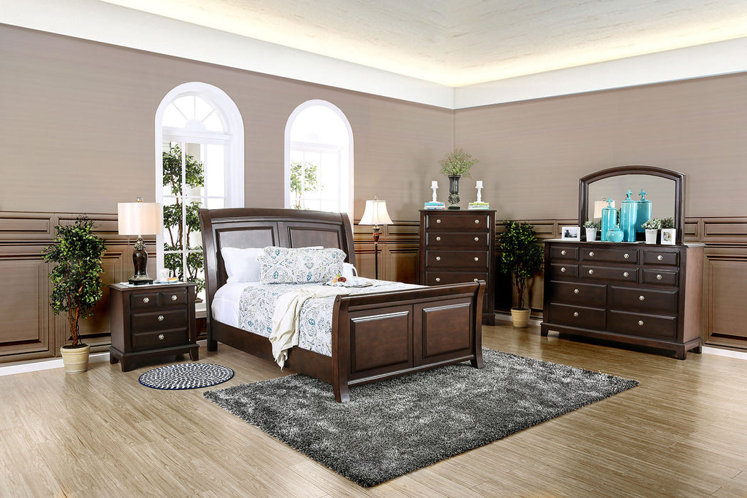 Litchville Brown Cherry 4 Pc. Queen Bedroom Set - Premium Bedroom Set from FOA East - Just $1877.85! Shop now at Furniture Wholesale Plus  We are the best furniture store in Nashville, Hendersonville, Goodlettsville, Madison, Antioch, Mount Juliet, Lebanon, Gallatin, Springfield, Murfreesboro, Franklin, Brentwood