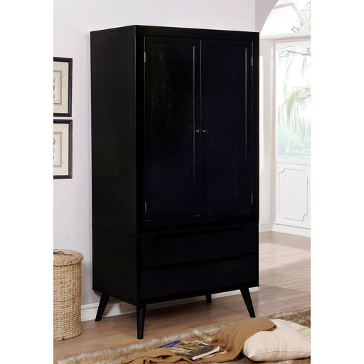 LENNART Black Armoire - Premium Armoire from FOA East - Just $1054.95! Shop now at Furniture Wholesale Plus  We are the best furniture store in Nashville, Hendersonville, Goodlettsville, Madison, Antioch, Mount Juliet, Lebanon, Gallatin, Springfield, Murfreesboro, Franklin, Brentwood